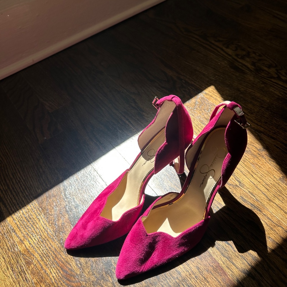 Jessica Simpson Pink Suede Heels